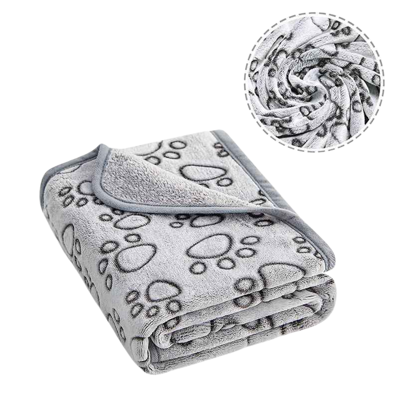 The Byron Pawprint Dog Blanket