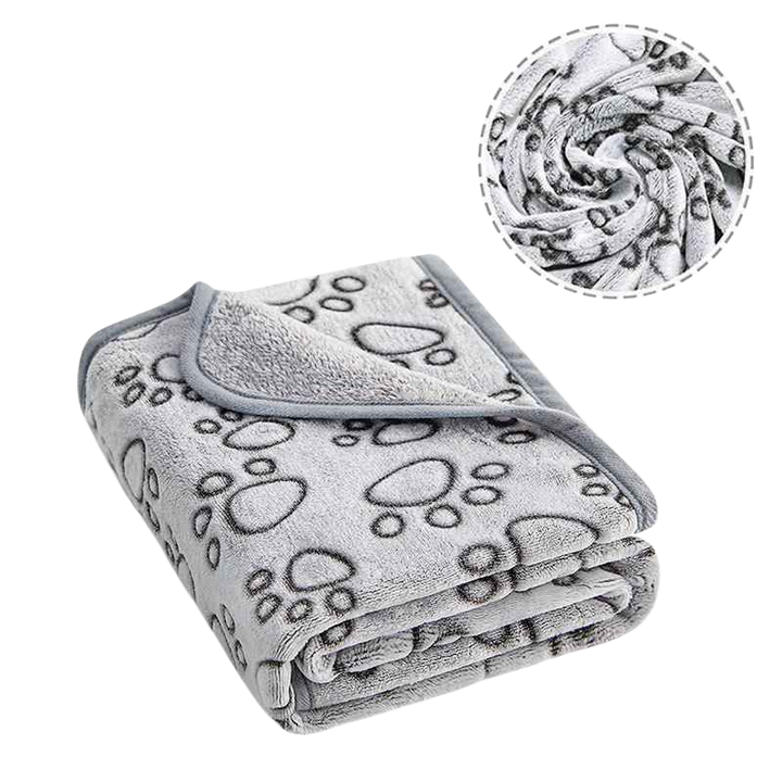 The Byron Pawprint Dog Blanket
