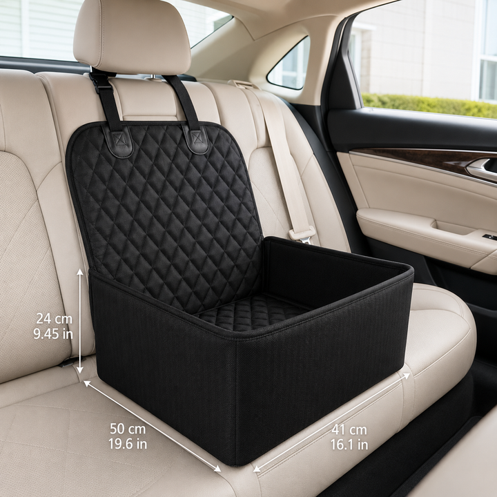 RoadNest Quilted Dog Car Booster Seat